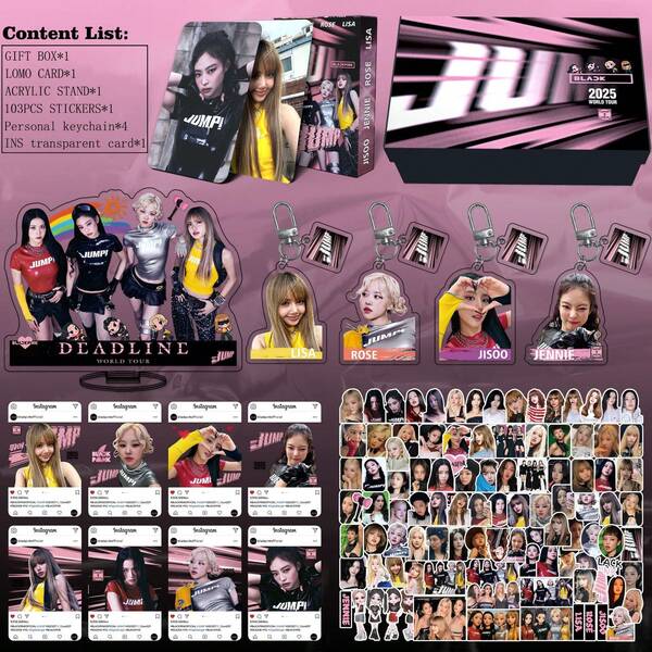 KPOP Combo Gift Set | B/LACKPINK, S/TrayKids, TWICE, AESPA,BP/SK/EN/TW | Photocards, Acrylic Stand, Keychain, Lanyard, Stickers, Transparent Cards | Fan Gift & Collection,KPOP Gift Set, Merch, StrayKids Photocards, Keychain, TWICE Fan Gift, AESPA Stickers, KPOP Lanyard, KPOP Fan Collection, KPOP Combo Pack, KPOP Transparent Cards