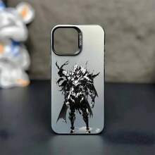 Funda de Teléfono Anime s-Solos Nivelación Compatible con  16,15,14,13,12,11,Mini,Pro,MAX Cubierta Negra Mate a Prueba de Golpes, Cubierta Compatible con Funda  17, Funda  17 Pro, Funda  17 Pro Max - z8 - Ver 13
