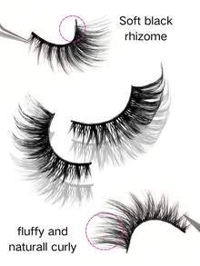 7 Pairs Fluffy Faux Mink Eyelashes, Dramatic Long & Full False Eyelashes, 3D Realistic Natural Looking Lashes