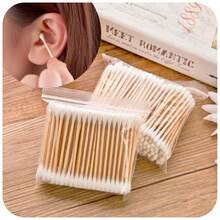 200pcs 400pcbamboo Swab, And Natural Swab, Suitable For Ears, Hygiene, Beauty - Round Head, Thick And Sturdy Bamboo Stick - Multicolor - View 12