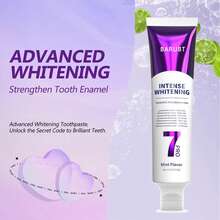 BARUBT 7PRO 1支装强效牙膏，紫色牙齿美白及牙釉质保护，益生菌清新口气口腔护理牙膏，每日刷牙，保持口腔健康 - 紫色 - 查看 5