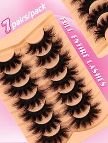 7 Pares/Pacote, DL02 Cachos Russos D, Cílios Inteiros, Ferramentas de Maquiagem para Olhos Naturalmente Volumosos, São Muito Grossos, Encaracolados e Bagunçados, Aumentam o Tamanho dos Olhos, Adequados para Festa, Palco, Performance, Cosplay, Cílios Inteiros, Cílios Completos, Ferramentas de Maquiagem para Extensão de Cílios, Cílios Volumosos Independentes, Muito Grossos e Muito Encaracolados Naturalmente