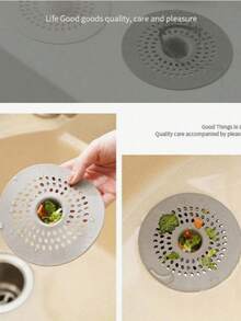 4/2/1 pieza Atrapador de cabello para drenaje, Cubierta de drenaje cuadrada para ducha, Tapón de cabello de silicona con ventosa, Filtros antiobstrucción para lavabo, Tapones de drenaje de bañera y ducha, Tapones desodorizantes de silicona para cocina, Herramientas de baño Servicios de limpieza comercial/Tiendas