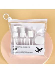 7 Stücke Reise Kosmetikbehälter Set, beinhaltet Sprühflaschen, Lotionflaschen, nachfüllbare Flaschen, PET-Flaschen, unverzichtbar für Reisen und Geschäftsreisen