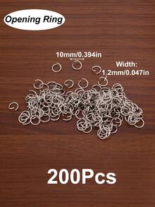 100-200Pcs/Lot 3mm 4mm 5mm 6mm 7mm 8mm Stainless Steel Open Jump Rings Connectors For DIY Jewelry Making Supplies Earrings Bracelets Necklaces Accessories - Open Ring - View 15