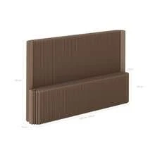 Room Divider,Bedroom,Multi Functional Folding Room Partition Screen With Shelving ,Made Of Kraft Paper, Perfect For Living Rooms, Offices, And Beauty SalonsMade Of Kraft Paper, Perfect For Living Rooms, And Beauty Salons - braun - Übersicht 9