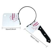 1PC Halloween Headband Costume Accessories Bloody Weapon Plastic Knife Party Decorations Cosplay Props Toys For Men Women Teens