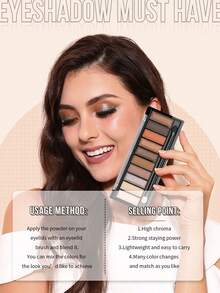 MISSLYN Essential Eyeshadow Palette, Nude Tones, Matte And Shimmer Dual-Finish, High Pigmentation, Long-Lasting, Fine Powder Texture, Natural Colors, Smooth Formula, Makeup Brand, Face Cosmetics, Suitable For Women And Girls, Winter Essential, Y2K Style, Fashion Versatile, Birthday Gift, Valentine's Day Gift, Party Essential, New Year Gift, Best Colors, Cruelty-Free And Vegan - #615 - Xem 5