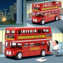 1 件复古英国双层巴士模型、合金玩具车、男孩玩具、合金巴士模型、复古英伦风格、合金巴士模型、车辆装饰、双层巴士礼物、可移动巴士收藏品、圣诞节礼物、圣诞装饰、感恩节礼物、平安夜礼物 - 彩色 - 查看 4
