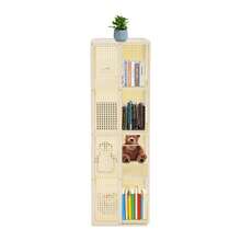 YUNRUX Drehbarer Bücherregal, 360-Grad-Bücherregal, 4-stöckiges drehbarer Bücherregal - Weiss - Übersicht 7