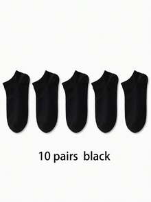 3/5/10 Pairs Men's Women's Comfortable Breathable Low-Cut Socks For Spring And Summer - Multicolor - View 23