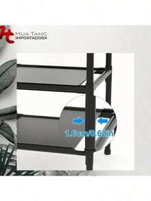 Perchero Multifuncional Para Ropa Y Sombreros De Esquina Para El Suelo, Zapatero, Estante De Almacenamiento, Material: Tubo Galvanizado + Plástico Pp + Tela No Tejida - Multicolor - Ver 6