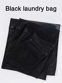 1/3/6个装黑色网眼洗衣袋，洗衣机衣物保护袋，蜂窝状洗衣袋，洗衣机专用洗涤护理袋，内衣裤洗衣袋，拉链洗衣网袋，适用于衣物、衬衫、胸罩、袜子、连裤袜、内衣裤，旅行收纳袋，春季简约风格，夏季上衣 - 黑色 - 查看 8