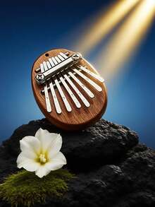 8 音迷你拇指钢琴卡林巴琴，便携式初学者手指钢琴乐器（含免费颜色随机挂绳）生日圣诞节毕业最佳礼物 - 彩色 - 查看 9