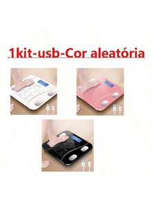 USB Bluetooth Bioimpedance Scale Body Measurement Via App Up To 140kg Weight Small Domestic Scale - LYDZC-battery-random Color - View 3