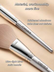 OEIEZ 扁平粉底刷，韩式化妆刷刮刀式粉底液刷，香槟色高级面部化妆刷，粉底刷，遮瑕刷，腮红刷，修容刷，腮红刷，古铜粉刷，散粉刷，粉底刷，腮红刷 - 彩色 - 查看 12