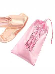 1pc Portable Mesh Dance Bag, Shoe Storage Bag For Women Ballet Drawstring Shoe Bag, Reusable High-Quality Shoe Bag