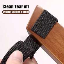 Protectores autoadhesivos universales para patas de silla (paquete de 10), compatibles con todo tipo de patas de muebles, protectores para suelos de madera, reducción de ruido, 2,5 cm x 4 m (negro)