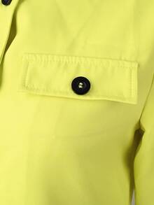 2pcs/Set Autumn/Winter Round Neck Long Sleeve Cardigan Top And Single-Breasted Pocket Skirt Casual Chic Outfit