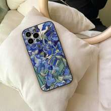 Art Van Gogh Ölgemälde Handyhülle FÜR iPhone 15 14 11 12 Pro 15 16 Plus 13 Pro MAX XR XS Schwarze Weiche Hüllen