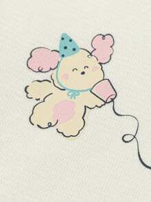 Balabala 2025秋季新款甜美少女A字连衣裙，学院风 - 乳白 - 查看 6