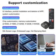 Android TV Box 4k, X96 Mini Android 11.0 Smart Box, Streaming Media Player, Amlogic S905W2 Quad Core RAM 1GB ROM 8GB, Dual 2.4G/5.8G WiFi, HDR+ Smart Home Box para TV con control remoto de TV - Negro - Ver 5