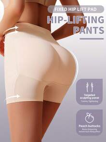 [Shaping Pants] High Waist Body-Shaping Pants | Solid Colors, Daily Shaping For Women - 淺米色 - 查看 6