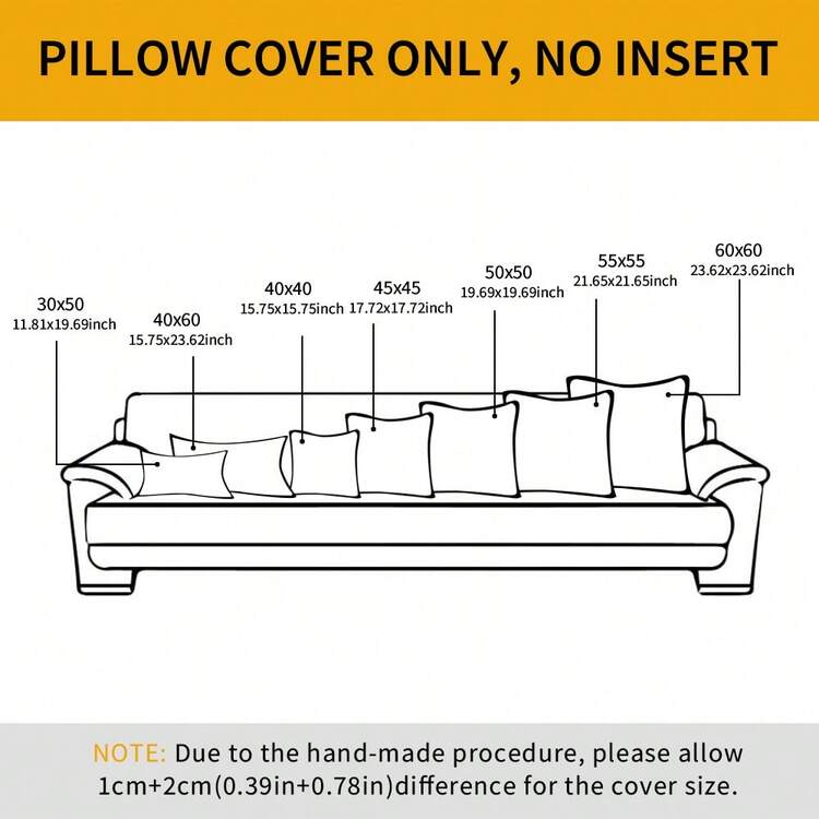 1pc Solid Color Chenille Farmhouse Pillowcase - Blue - View 3