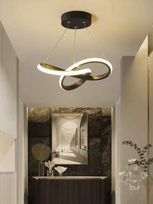 Lámpara colgante LED de brillo ajustable de 3 colores, diseño minimalista moderno, adecuada para sala de estar, isla de cocina, dormitorio, pasillo, comedor, balcón, escalera y decoración de bar de hotel de lujo