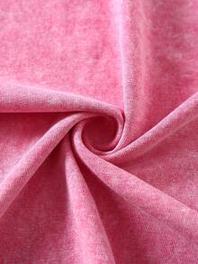 Alani A Printed Washed Cotton T-Shirt, Made Of 100% Cotton High-Quality Fabric, Fine Needle Carding, Relaxed And Comfortable, Suitable For Both Men And Women, Suitable For Young Street Hipsters. - 玫紅色 - 查看 6