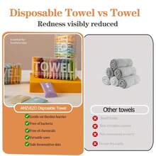 Serviettes compressées jetables - Serviette de voyage grande taille ultra-absorbante et portable pour le lavage du visage, serviette de coton réutilisable pour le camping, l'hôtel, la salle de sport, l'usage quotidien