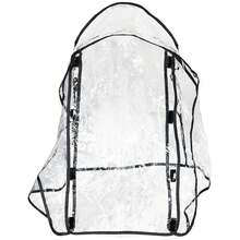 PawHut Rain Cover For Dog Stroller Pram Buggy For S XS Dogs, Cats, W/ Two Entry - White - View 7