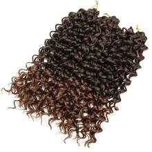 Tóc móc Gogo Curl 10/14/18 inch dành cho nữ, Tóc móc gợn sóng đen tự nhiên, Tóc nối gợn sóng Bohemian tổng hợp - Màu nâu ombre - Xem 4