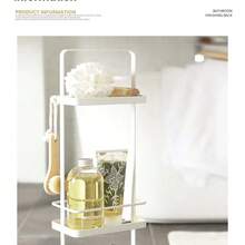 1pc Fashionable 3-Tier Bathroom Storage Rack, Simple Waterproof Organizer Shelf For Bathroom Bathroom - Multicolor - View 6