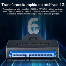 Cable USB 3.0 a SATA Para Discos Duros HDD/SSD De 2,5 Pulgadas - Negro - Ver 3