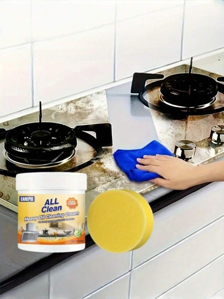 Jue-Fish Multi-Purpose Degreasing Cleaning Paste, Removes Stubborn Grease And Stains, Kitchen Cleaning Tool - Multicolor - View 1