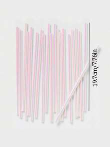 25支彩色纸吸管，闪光吸管，优雅工艺吸管，适用于果汁、奶昔、生日、婚礼、婴儿派对、美人鱼主题派对、毕业派对、新娘送礼会等多种场合。 - 彩色 - 查看 6