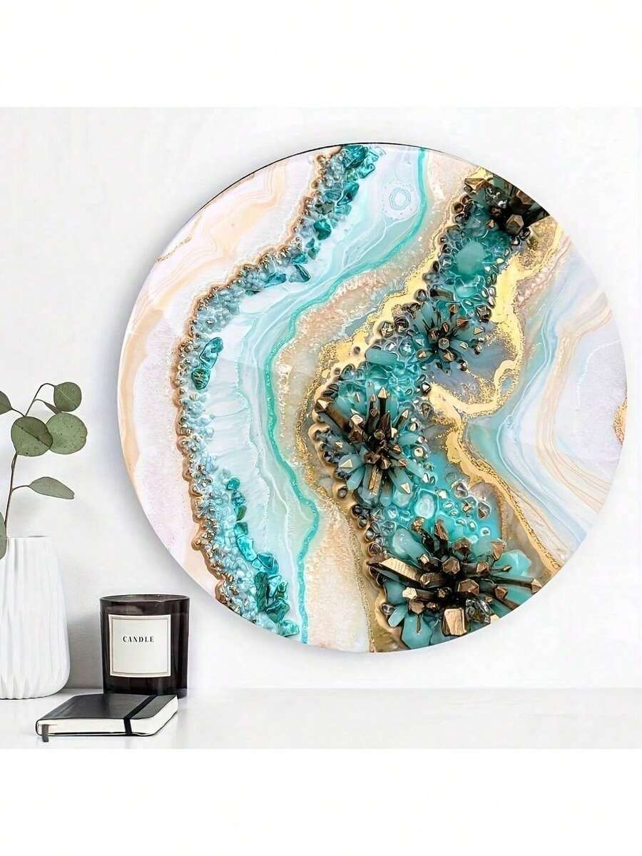 Silicone Resin Mold For River Table - Large 14 Inch Round Casting Mould, DIY Tray, Clock, Jewelry, Quicksand Table, Home Decor Crafts