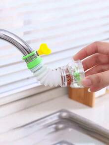 1pc Faucet Water Filter, Removes Chlorine, Fluoride, Heavy Metals And Hard Water, Multi-Layer Filtration Tap Water Purifier, Suitable For Home Kitchen And Bathroom Use