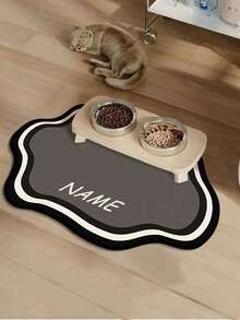 Individuell anpassbare rutschfeste Haustier-Matte für Katzen & Hunde - schnelltrocknend, wasserabsorbierend, mit dem Namen des Haustieres personalisiert, nordischer Stil Bodenmatte für den Innenbereich, Haustier-Matte für den Boden, verspieltes Haustier-Design, Haustier-Matte (empfohlene Größe mittel oder groß für besseren Sitz für Haustiere), Haustier-Zubehör, Halloween-Accessoires 2025, ideal für Weihnachten, Geburtstage - Verschiedenfarbig - Übersicht 25