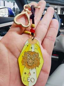 1 breloc norocos boem cu zodia Berbec/Taur, frânghie țesută DIY, breloc metalic emailat pentru hotel, cadou de petrecere de Crăciun/Halloween, perfect pentru familie, prieteni, colegi, parteneri, ziua de naștere, accesorii auto, școală, accesorii gotice drăguțe de Halloween Y2K, idei de cadouri pentru Ziua Profesorilor, accesorii pentru genți, șnururi cu suport pentru legitimație, accesorii auto, brelocuri pentru genți.