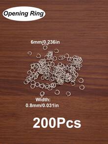 100-200Pcs/Lot 3mm 4mm 5mm 6mm 7mm 8mm Stainless Steel Open Jump Rings Connectors For DIY Jewelry Making Supplies Earrings Bracelets Necklaces Accessories - Open Ring - View 13