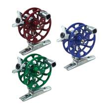 1 pieza Carrete de pesca todo de metal - Acabado rojo de 110g, Bobina de 54mm para una liberación suave de la línea, Diseño duradero ideal para pesca de agua dulce, pesca con cebo y pesca de hielo, Equipo de pesca, Accesorios de pesca
