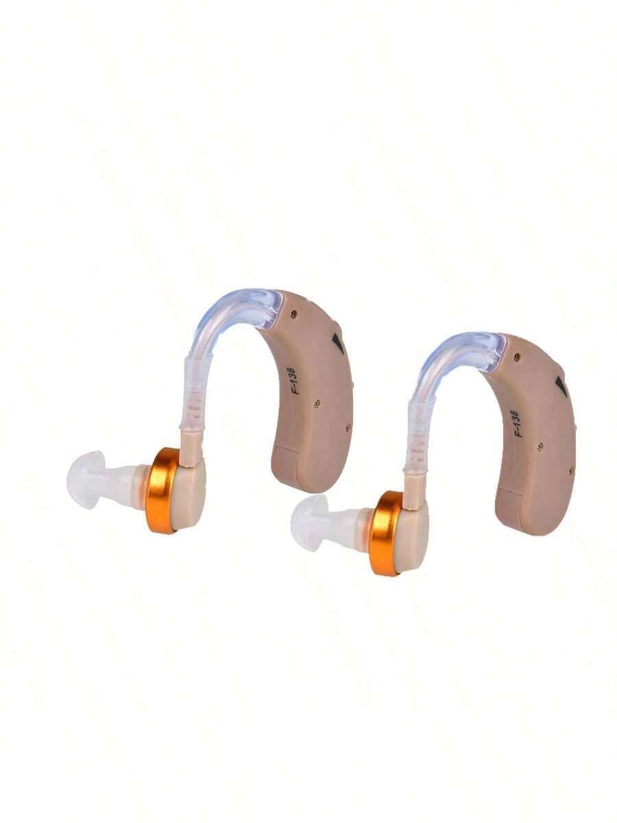 Audífonos para personas mayores intraauriculares retroauriculares sordera ayuda auditiva discreta confortable tecnología avanzada compatibilidad universal - 2 piezas - Ver 1