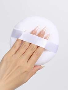 超大超柔软化妆海绵，天鹅绒美妆蛋，柔软亲肤面部及身体粉扑，化妆工具，化妆品，价格实惠，房间装饰，梳妆台，旅行，卧室，化妆配件，粉扑，美妆蛋，粉扑，化妆海绵，价格实惠，圣诞礼物，化妆品，化妆工具，便宜好物，礼物，女士礼物，圣诞礼物，赠品，旅行，便宜好物，旅行必备 - 白色 - 查看 2