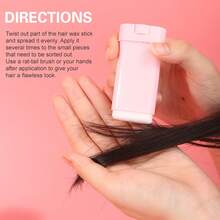 2pcs Hair Styling Wax For Smooth And Well-Groomed Hair, Preventing Frizz, Suitable For All Hair Types - Hồng - Xem 5