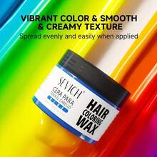 sevich Temporary Hair Color Wax For Men & Women - DIY Styling Wax (Easy Wash Out) | Mix & Create Custom Colors | Perfect For Theme Parties, Cosplay & Daily Fun - Brown - View 6
