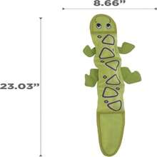 Outward Hound Fire Biterz Turtle Plush Firehose Material Interactive Dog Toy, Medium - ColorB - 查看 6