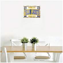 2D Flat, 1pc 2D Flat Frameless Metal Sheet Painting, Georgia Tech Yellow Suit Vintage Metal Signage, 8x12 Inch, Durable Home And Office Trim Mural, 2D Flat - 1 cái - Xem 6