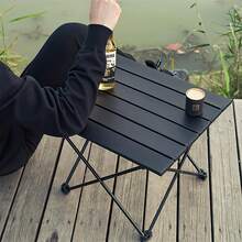 ¡RecomendadoMesa de Camping Plegable Pequeña, Mesa Plegable Camping Portátil con Tablero de Aluminio,para Aire Libre,Acampar, Senderismo, Picnic, Barbacoa y Playa (40D x 35W x 29H CM)¡Top de Temporada - 1 - Ver 2